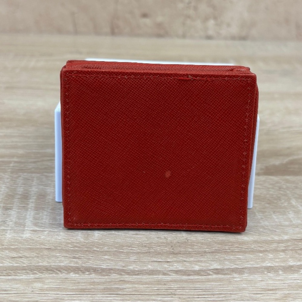 Prada (+COA) Red Saffiano Leather Coin Pouch - Picture 9 of 10
